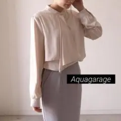も*も様 1564 Aquagarage スカーフタイブラウスのサムネイル