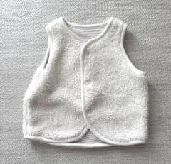 【値下げ】　※11/20まで出品　ユニクロベビー　ボアフリースベスト　60