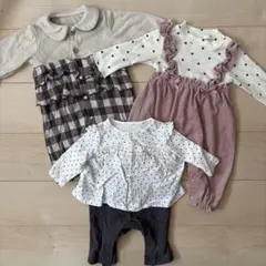 ロンパースセット　重ね着風　プティマイン　H&M ZARA gap バースデイ
