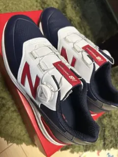 【最終値下げ】New Balance ゴルフシューズ ネイビー/ホワイト/レッド