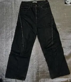 JieDa ジエダ EX LOOSE FITJEANS ブラックデニム サイズ1のサムネイル