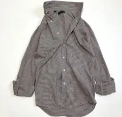 ラルフローレン ギンガムチェックシャツ　ボタンダウン　コットンシャツ　L