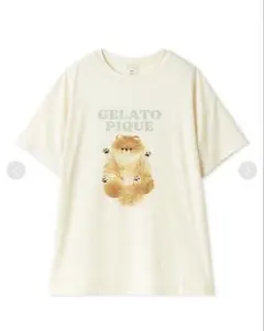 ジェラートピケポメラニアン柄Tシャツ