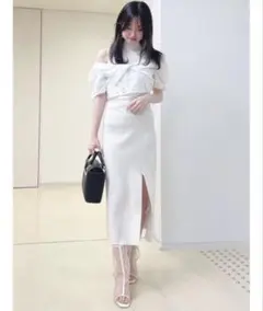 andmary Ann ribbon pleats dress - メルカリ