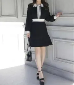 herlipto Striped Jacquard Knit Dress S - メルカリ