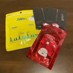 フェイスマスク　4点セット　ケアレーベル　ルルルンなど
