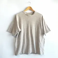ナノ・ユニバース 半袖 コットンリネン風オーバーサイズTシャツ ベンチレーション