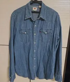 Levi’s デニムシャツ クラシックウエスタンシャツ Lサイズ
