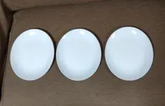 【お値下げ】ヤマザキ　春のパンまつり　ホワイト 楕円形皿 3枚セット