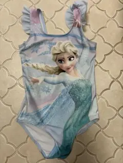 エルサ　水着　3点セット　プールバッグ・キャップ
