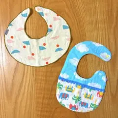 よだれかけ　スタイ　タオル地　リバーシブル　まとめ売り