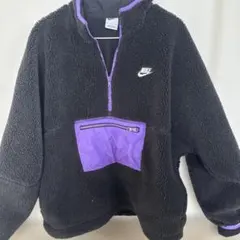 Nike フリースジャケット L 黒/紫