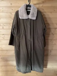 2wayモッズコート アウター　カーキ色　襟が取り外せる