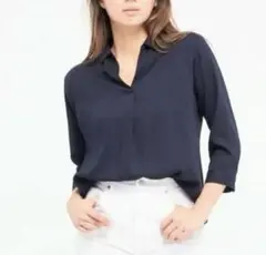 UNIQLO レーヨンスキッパーブラウス