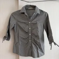 Aylesbury グレー 五分袖シャツ