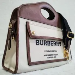 【美品】BURBERRY バーバリー ホースフェリー 2way ショルダーバッグ