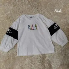 【120】FILA　ロゴプリント入りロンT　フィラ