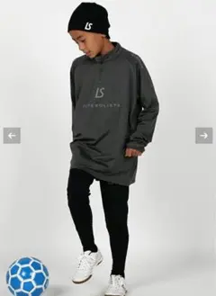 Luz ハーフジップ長袖シャツ パンツセットアップ