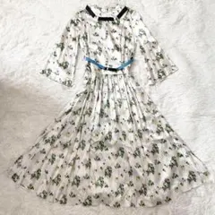 美品✨グレースコンチネンタル ダイアグラム フラワーパターン