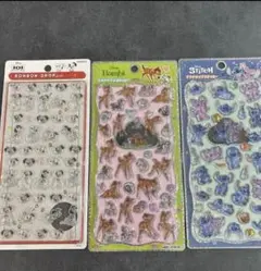 ディズニー ボンボンドロップシール プチドロ バンビ スティッチ3種セット