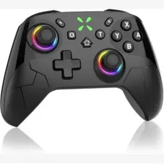 w.さま Switch2 コントローラー プロコン 黒 Bluetooth