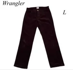 Wranglerレディース コーデュロイパンツ L ワインレッド