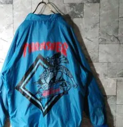 パンクドランカーズ x THRASHER ジャケット PUNK DRUNKERS x Thrasher コーチジャケットMサイズ - メルカリ