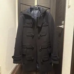 バレンシアガ　黒 ダッフルコート フード付き 2026年最新】BALENCIAGA メンズ ダッフルコートの人気アイテム - メルカリ