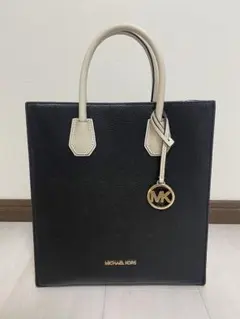 マイケルコース 2way トートバッグ ショルダーバッグ バイカラー 白 黒