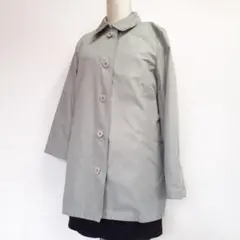 美品△Daks ステンカラーコート ミントグリーン 42(L~LLサイズ相当)のサムネイル
