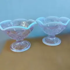 マニーロココ デザートグラス 足つき カップ ガラス パフェ 2個セット