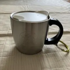 Starbucks ステンレスマグ シルバー カラビナ付