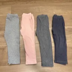 ユニクロ　90サイズ　リブレギンス　レギンス　3本セット1本おまけ付き　ピンク