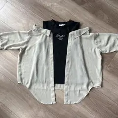 重ね着風 シャツ・ブラウス