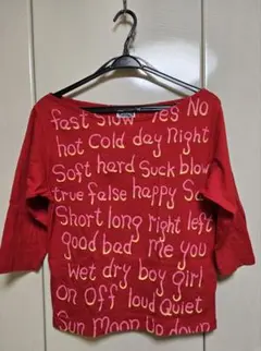 【Toby pimlico オフショルダー七分袖 Tシャツ】Mサイズ