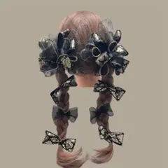 大人気　新作 hr19 髪飾り 卒業式 成人式 結婚式 入学式　発表会　リボン