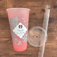 スターバックス　ミステリーカラーチェンジングリユーザブルコールドカップ　ピンク