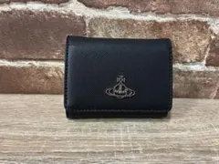 【新品未使用】ヴィヴィアンウエストウッド 三つ折り財布 ブラック がま口 箱付き