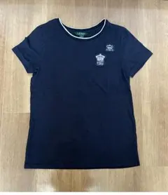 LAUREN 半袖Tシャツ ネイビー 　ワッペンのサムネイル
