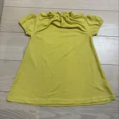イエロー ワンピース肩出し 95cmのサムネイル