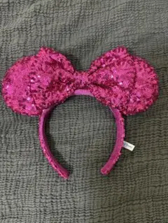 東京ディズニーリゾート カチューシャ ピンク スパンコール