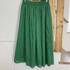 水玉模様 フレアスカート Mサイズ　インド綿　SEASON REASON