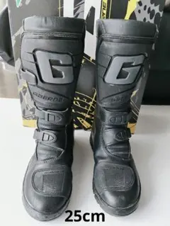 ガエルネ G-RT 26.5CM バイクブーツ 黒 合成皮革 プロテクション付き