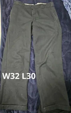 ディッキーズ 874 ブラック ワークパンツ 32/30 Dickies