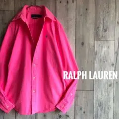 RALPH LAUREN ラルフローレン　オックスフォード　BDシャツ　ロゴ刺繍