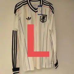 adidas サッカー 日本代表 アウェイ レプリカ ユニフォーム 長袖 L 赤