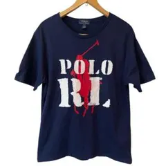 ポロラルフローレン ビッグポニー Tシャツ 紺 キッズXL(メンズM相当)
