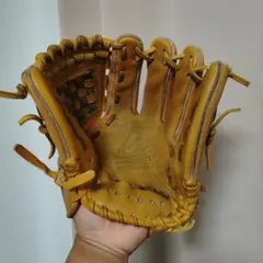 キャッチャーミットを購入したいので出品リンドスポーツ硬式内野グラブバスケット黄色 Amazon | LINDSPORTS 硬式用 内野手グローブ 右投用 イエロー (H