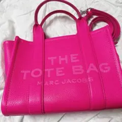 MARK JACOBS ザ トートバッグ ピンク レザーショルダー付き