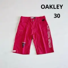 オークリー ゴルフ ハーフパンツ ショートパンツ　30/S ピンク　サイドロゴ